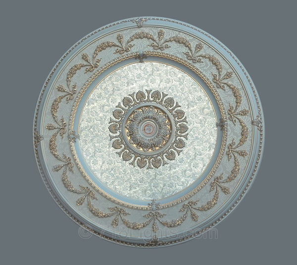 Round Ceiling Medallion Round3 Cf3 084