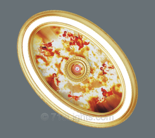 Oval Ceiling Medallion Oval9014 S 023