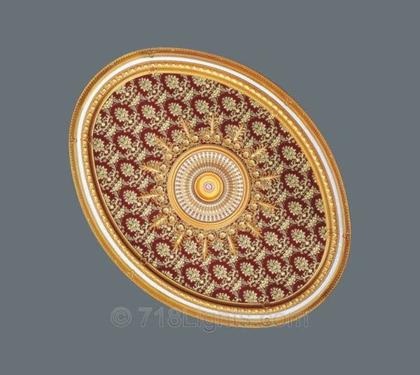 Oval Ceiling Medallion Oval1722 S 072