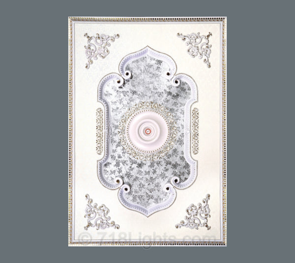 Rectangle Ceiling Medallion Rectangle W 078