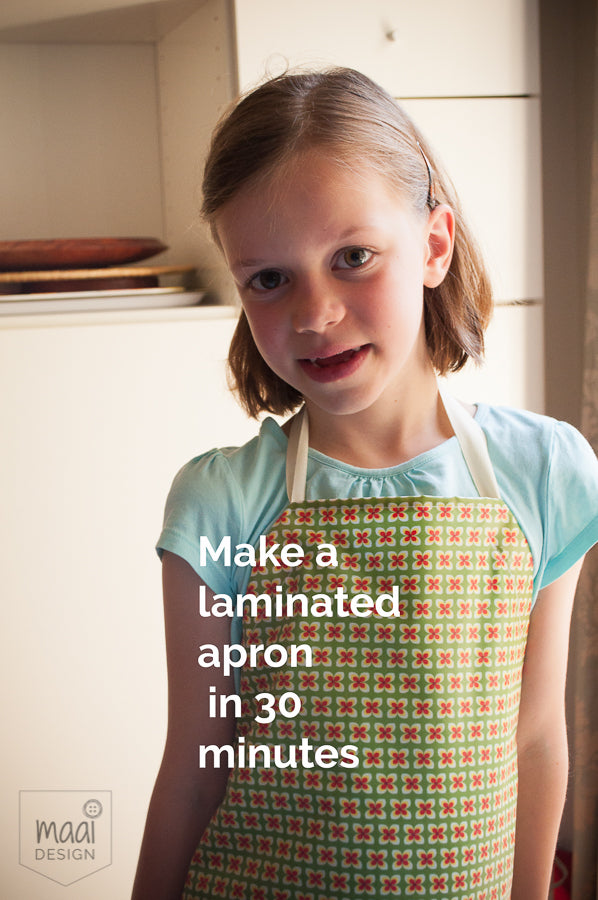 make a laminated apron in 30 minutes - maaidesign blog