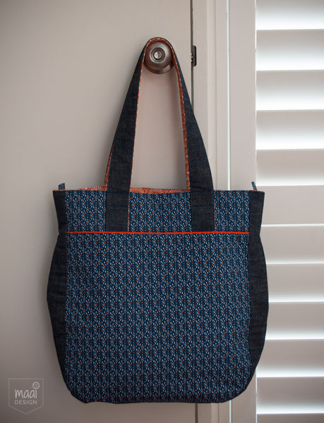 Super Tote by Noodlehead in Soft Cactus fabric - MaaiDesign Blog