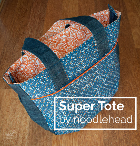 Super Tote by Noodlehead in Soft Cactus fabric - MaaiDesign Blog