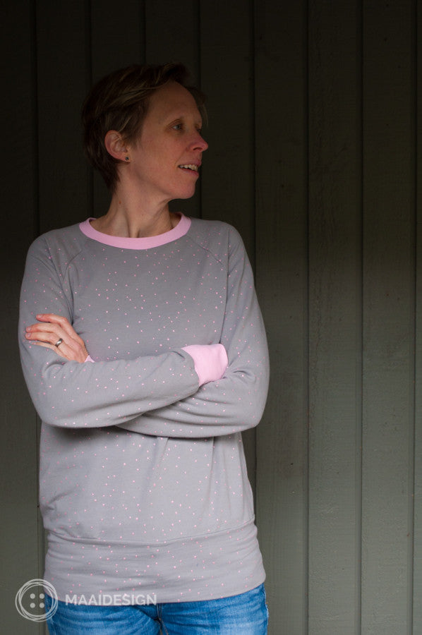 Atelier Brunette sweater knit - twinkle grey - maaidesign blog