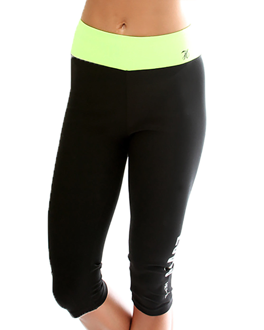 Green Lyss Loo Love U Active Capri Pants