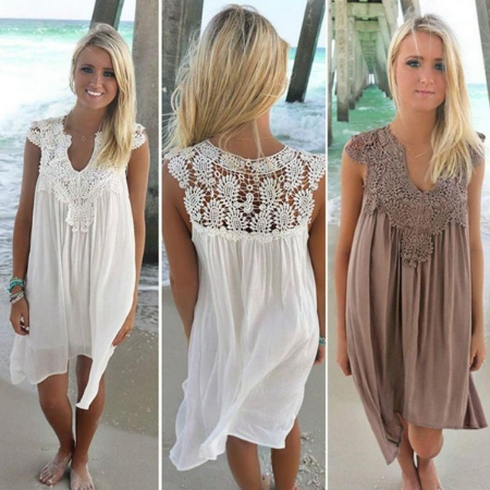 Mini Loose Beach Dress Plus Size – Essish