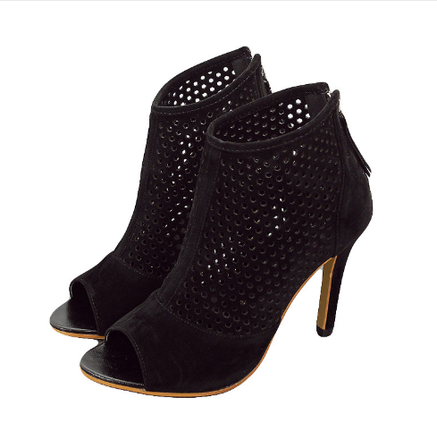 ankle boots peep toe