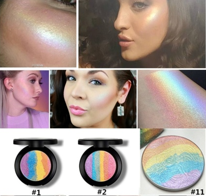colored highlighter makeup