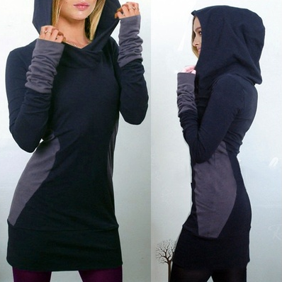 bodycon dress with hoodie