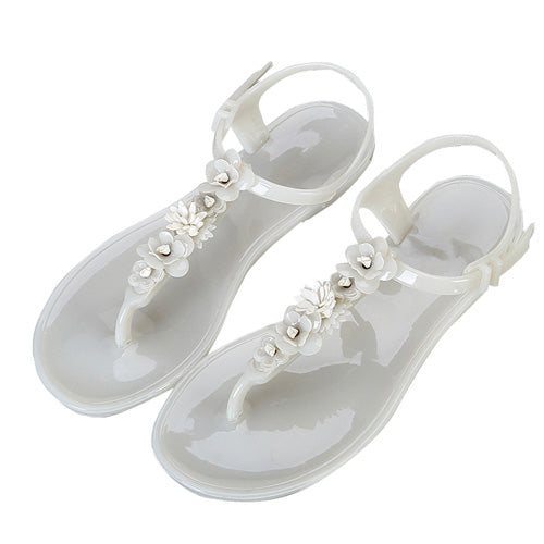 jelly flower sandals
