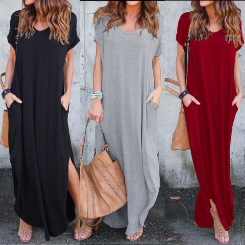 short sleeve formal maxi dress