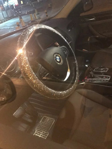 BMW Bedazzled Steering Wheel Cover