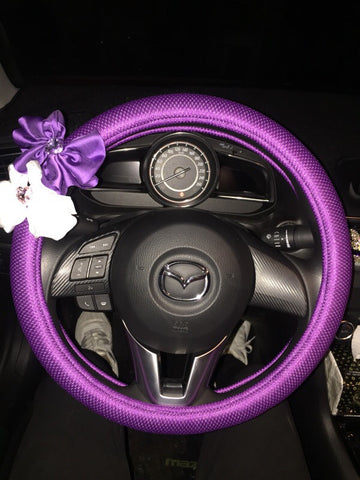 Purple Steering wheel cover 