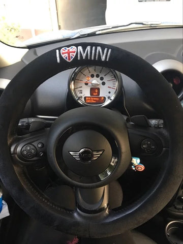 Mini Cooper Countryman Clubman Steering wheel cover - I love MINI