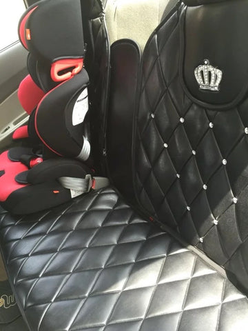 Bling crown car seat cover