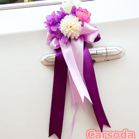 ribbons for wedding cars decoration