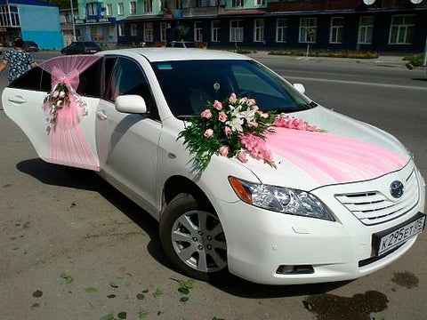 ribbons for wedding car decoration