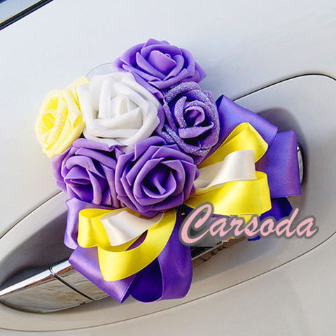 wedding car decoration bouquet
