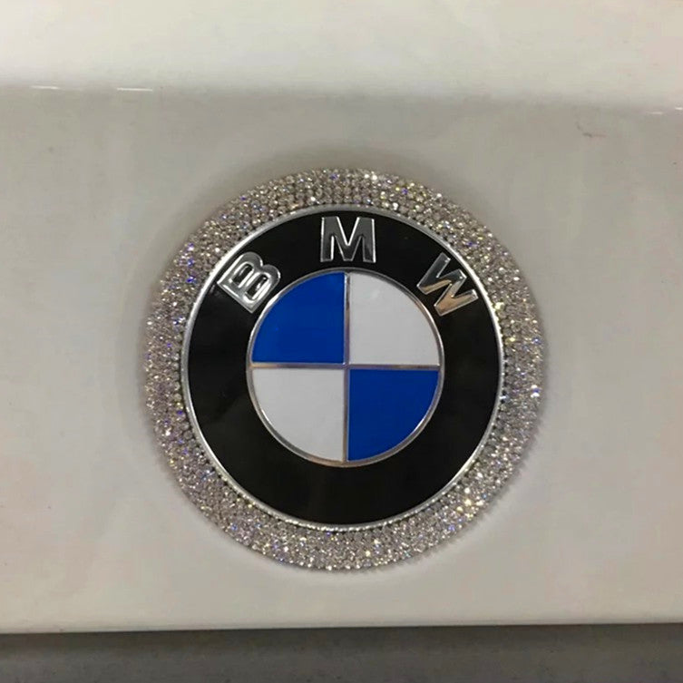 YaaGoo Out Side Emblem Decal Sticker Bling Crystal for BMW 1 5 X1 X3 X4 X5 X6 Z Series,Rear 