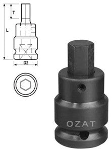 Z-08M05V OZAT Hex Driver Sockets 1/2in Drive 5mm (PN Z-08M05V)