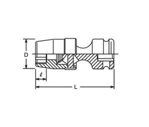 Koken USA 3/8in Sq. Dr. TORX Universal Socket (P/N 13440T-E12)