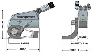 Powermaster Square Drive Hydraulic Torque Wrench (EV-7)