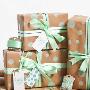 Gift wrapped packages Guft registry The Milk Moustache Princeton Illinois