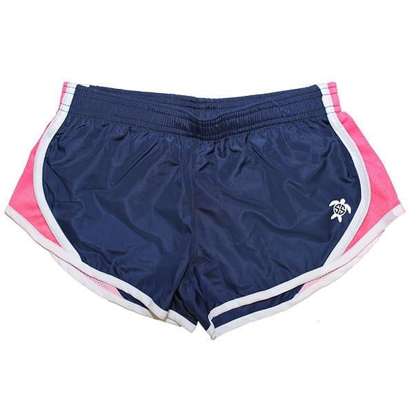 ladies navy running shorts