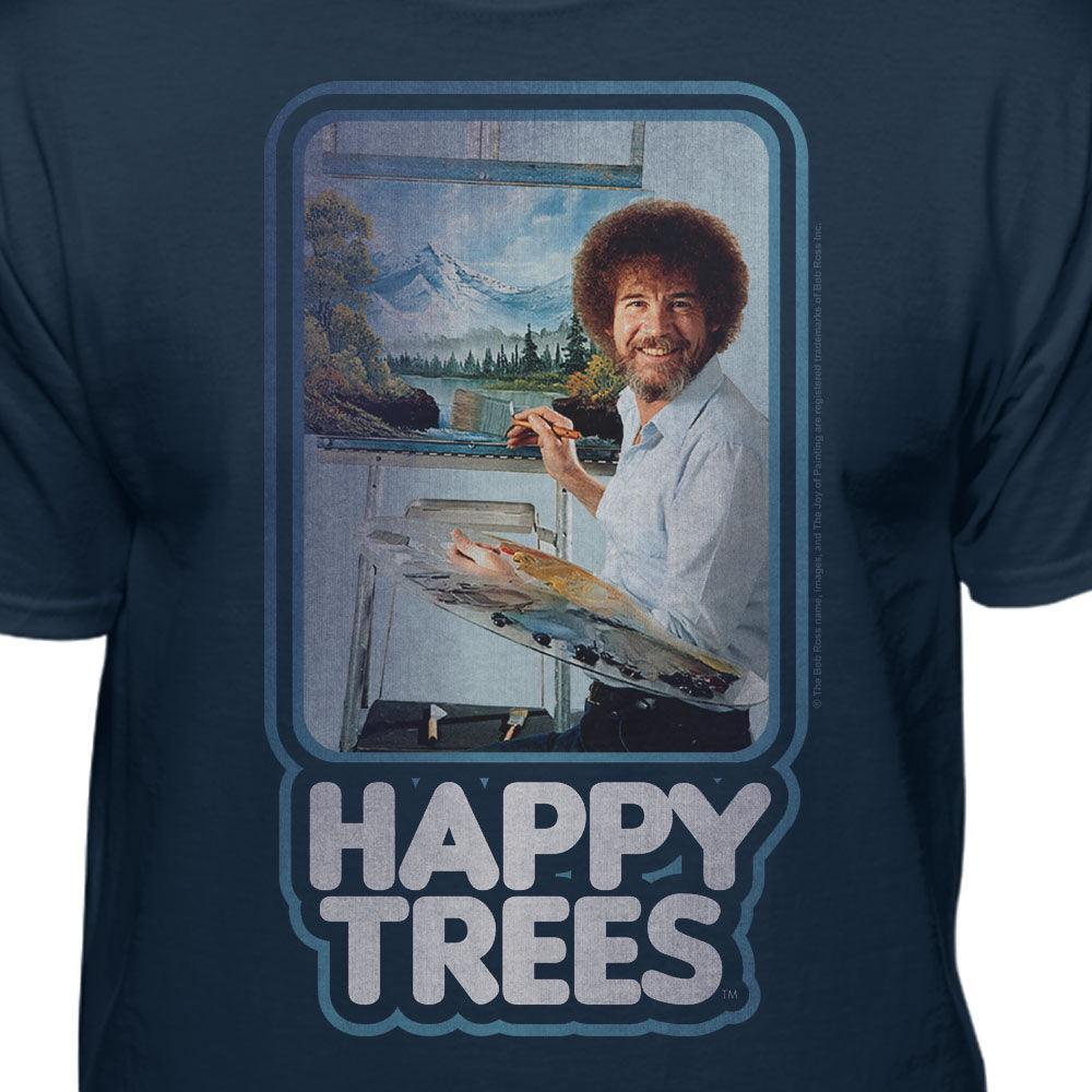 Bob Ross - Happy Trees T-shirt | Paint The Happy | Authentic –