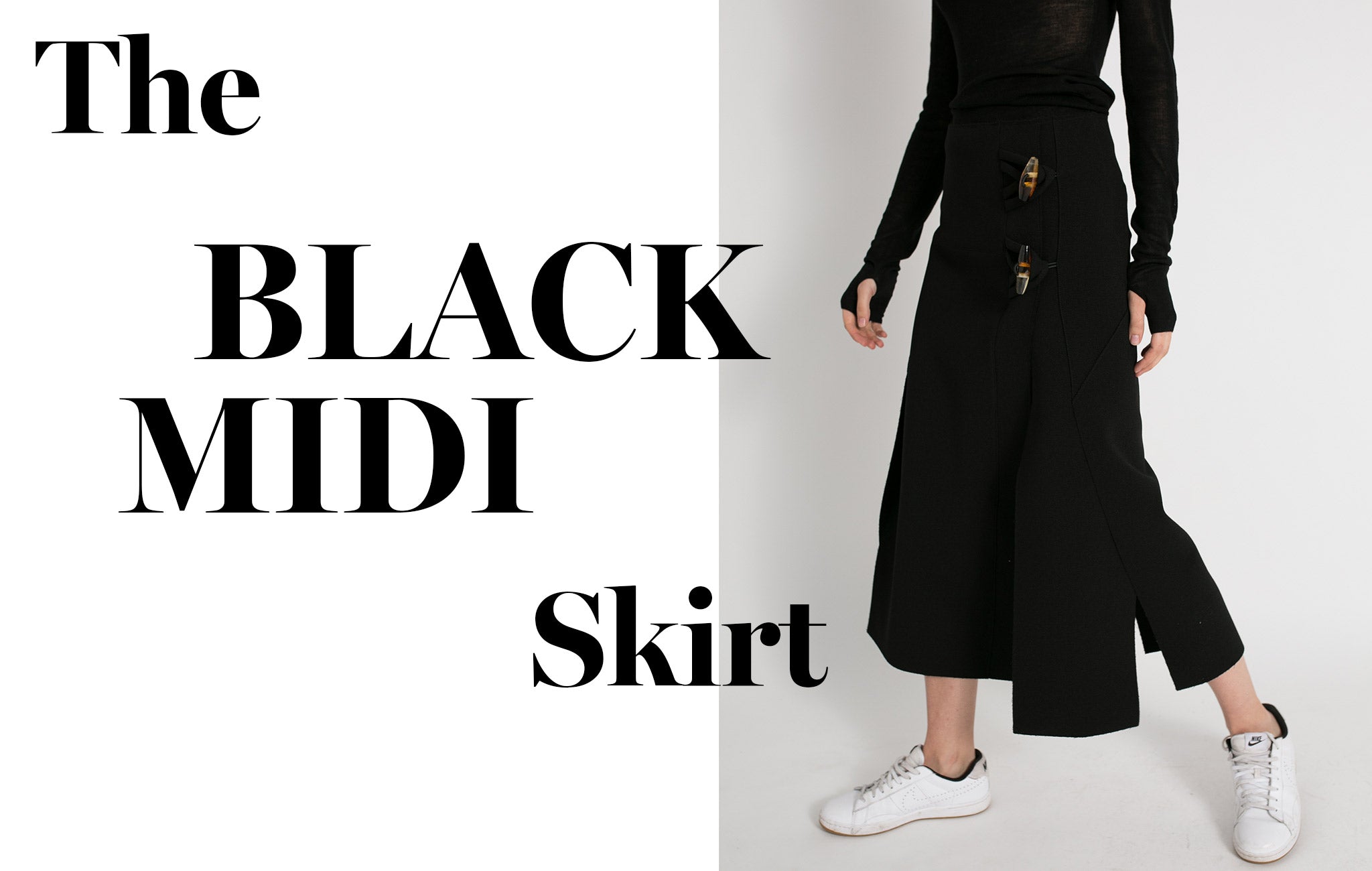 Black Midi Skirt | Wardrobe Essential | Wear Wardrobe