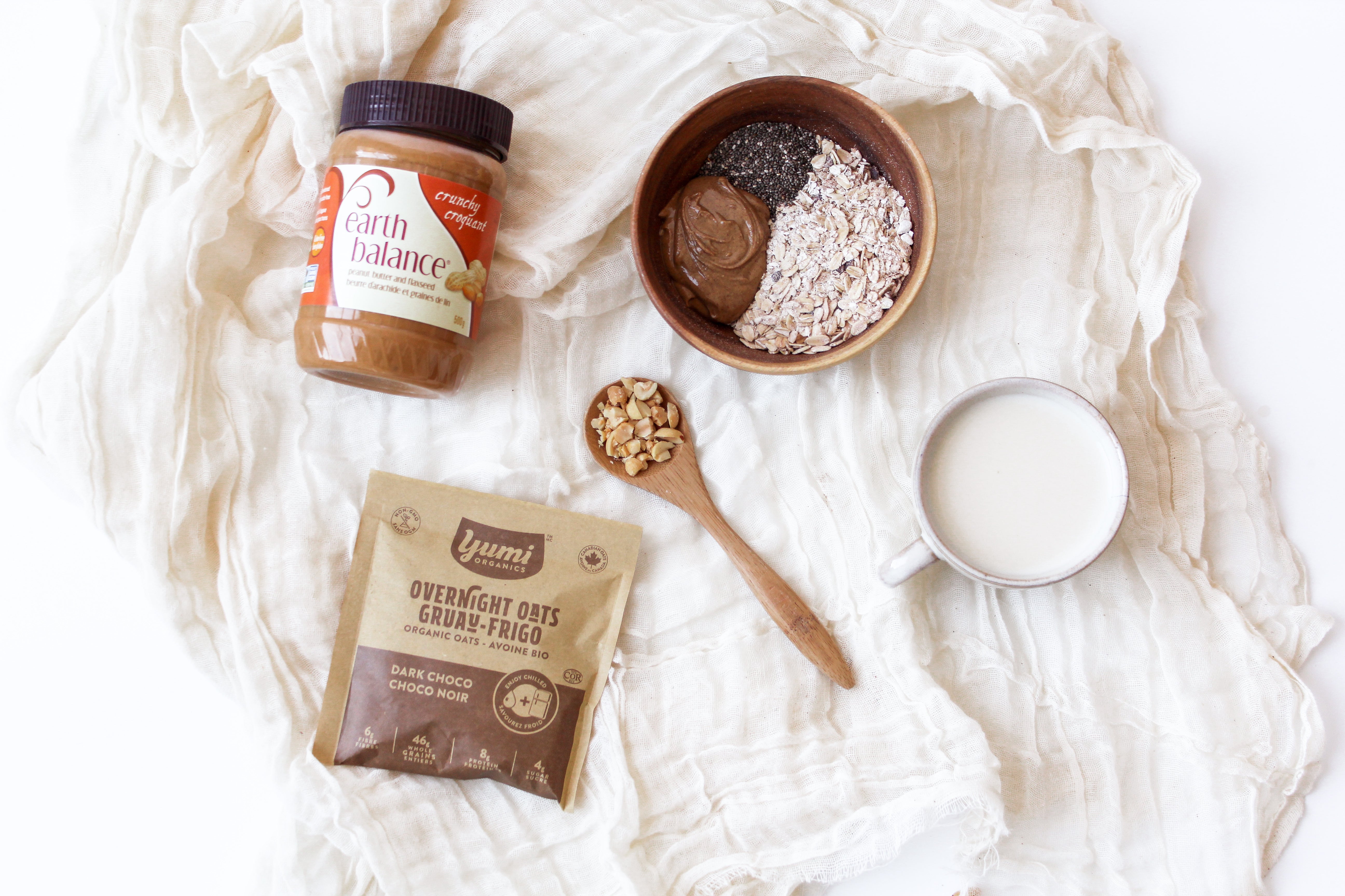 peanut butter overnight oats ingredients