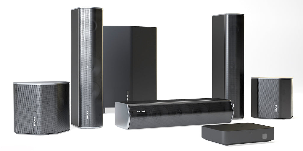 Enclave Audio wireless surround sound home theater