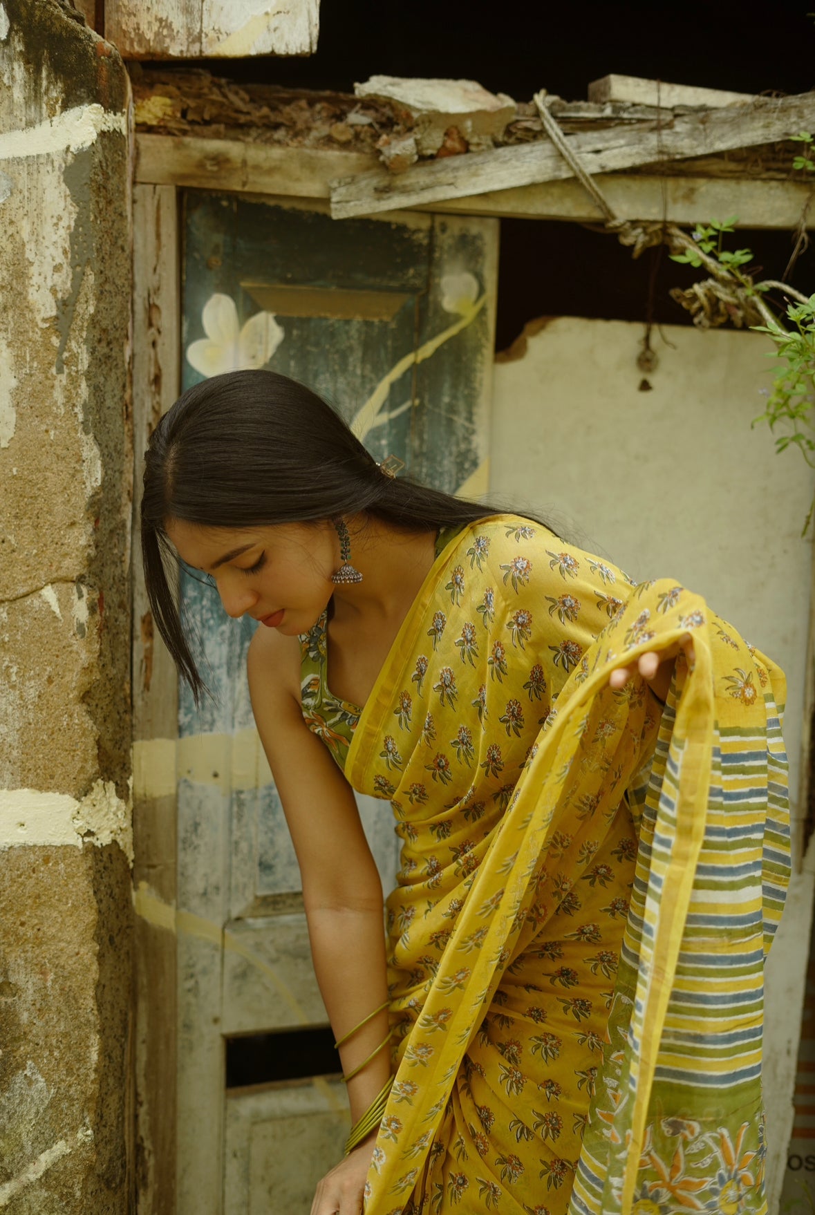 PASSION FRUIT - Chanderi Saree