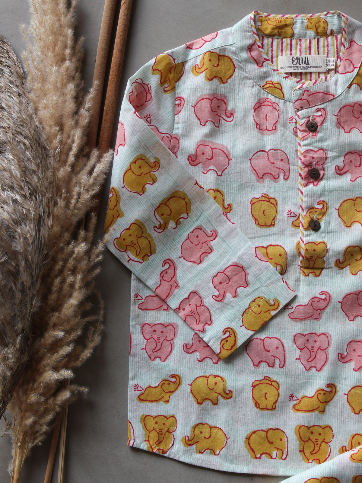 Unisex Kids Pajama - Candy Elephants - CHHAPA