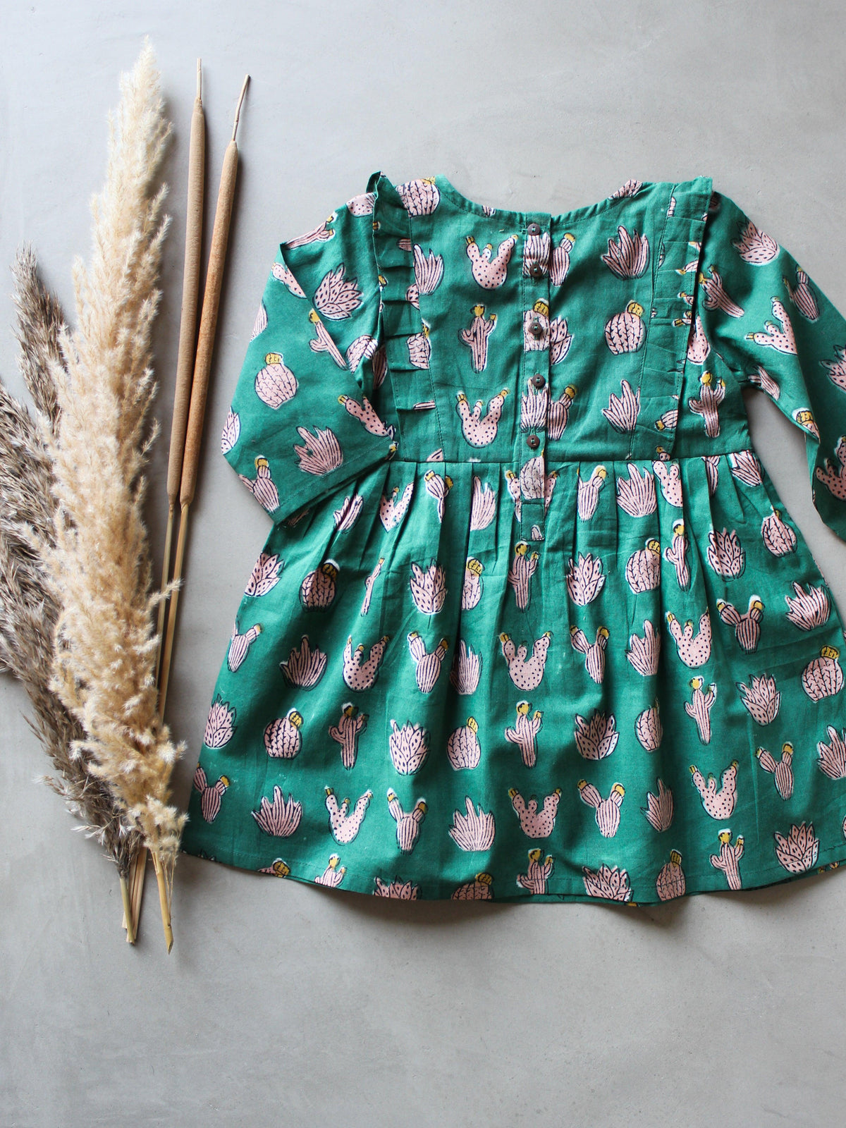 Green Cacti Dress - CHHAPA