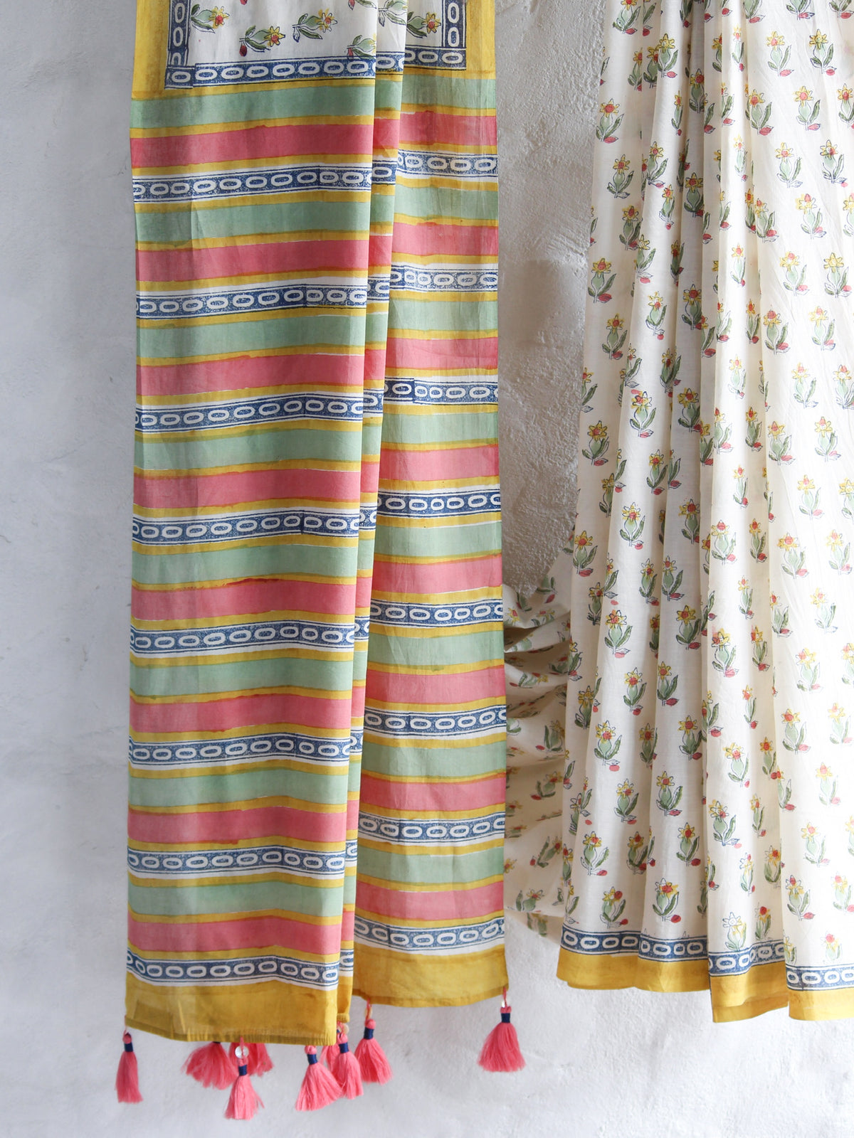 SUMMER BRIGHT - Mul Cotton Saree