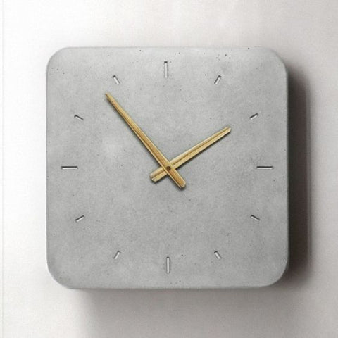 Concrete Wall Clock by WertWerke