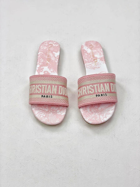 christian dior slippers pink