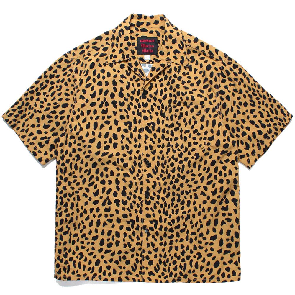 人気の店 wacko maria open collar shirt シャツ WACKO MARIA LEOPARD