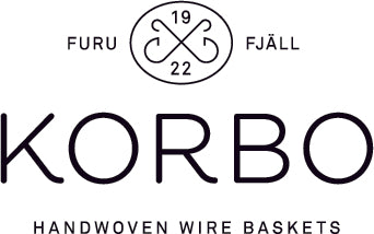Korbo Handwoven Wire Baskets - Since 1922 - Sweden