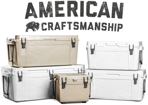 Bison Coolers, Coolers Made in USA. Premium Roto-Molded Coolers
