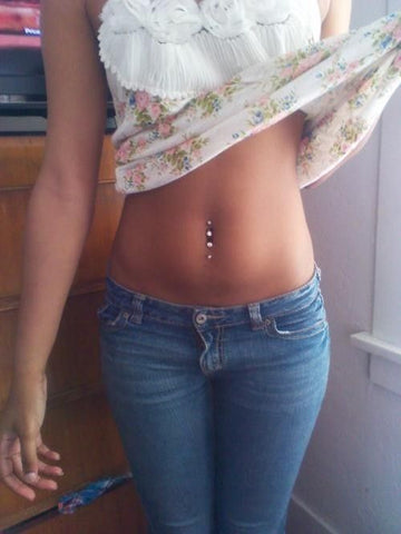 Double Belly Button Piercing Ideas at MyBodiArt