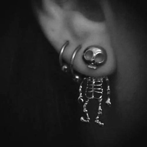 Skull Ear Gauge, Cool Ear Piercings, Ear Plugs