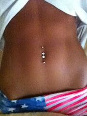 Double Belly Button Ring Piercing