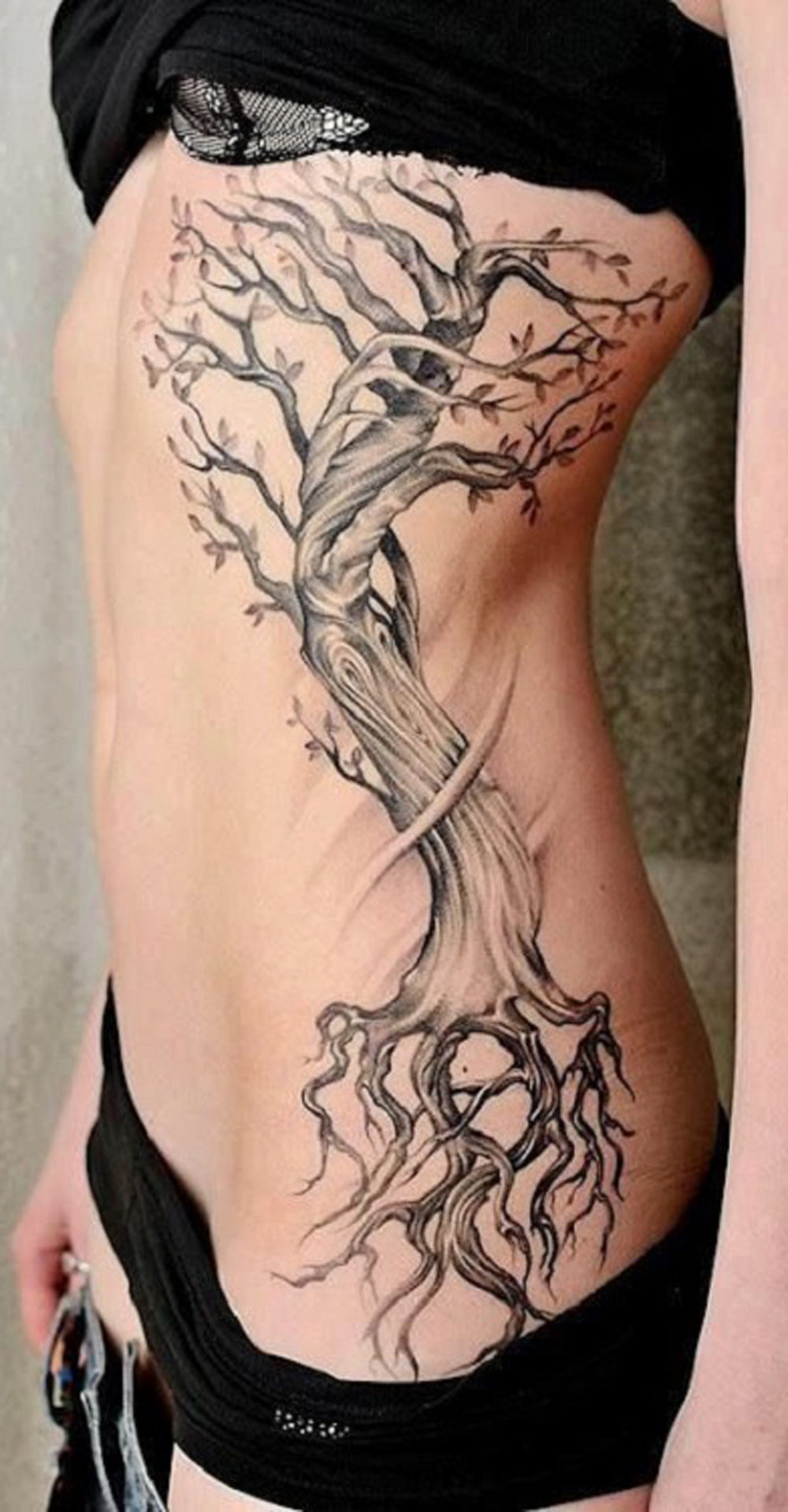 Full Large Tree Side Rib Tattoo Ideas Nature Body Tatt -  Ideas de tatuaje de la costilla de lado de árbol grande completo - www.MyBodiArt.com