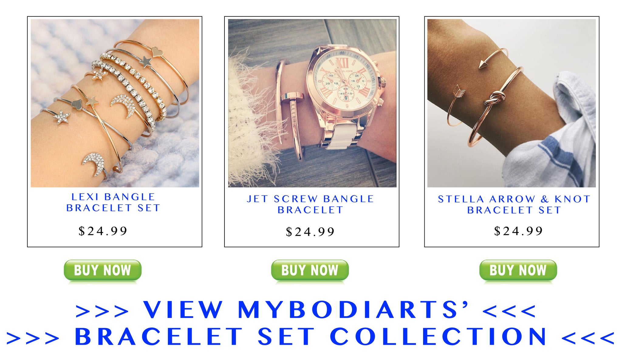 Bracelets Jewelry at MyBodiArt.com 