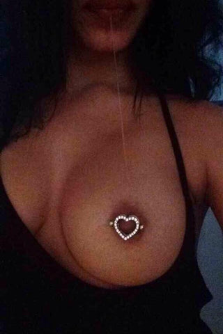 Heart Nipple Piercing Rings Ideas at MyBodiArt