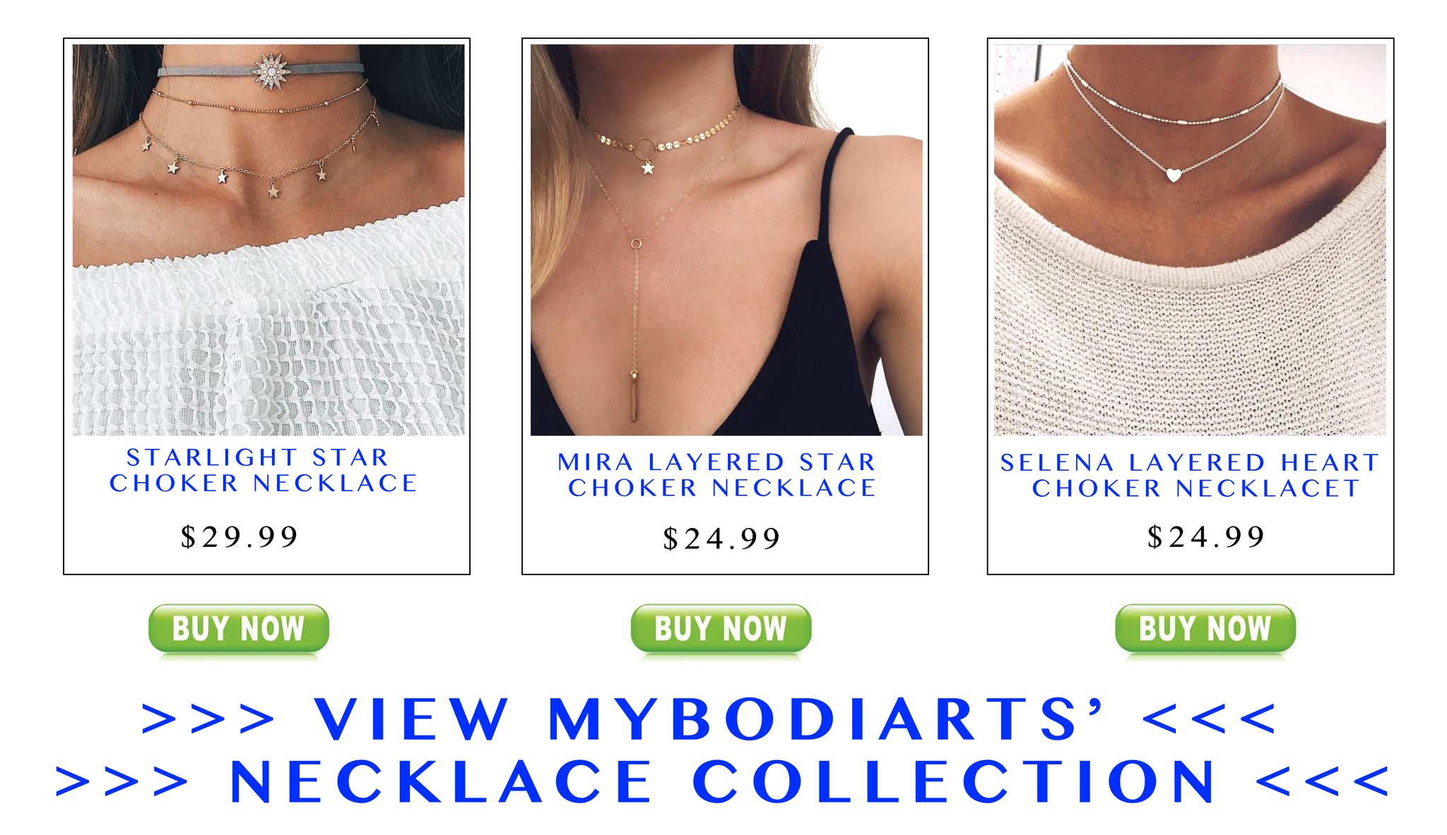 Chokers & Necklaces at MyBodiArt.com