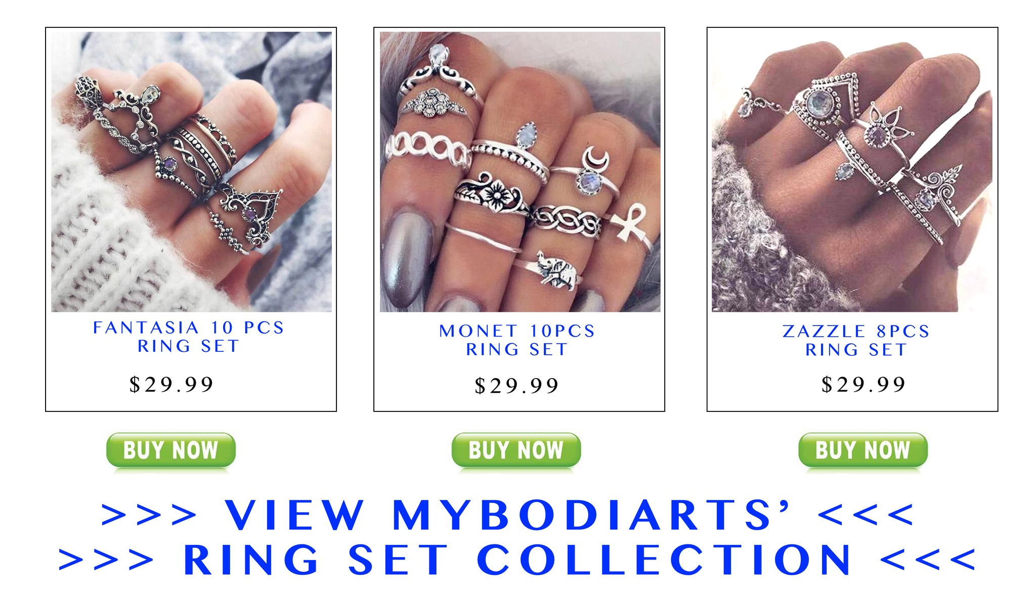 Ring Sets Jewelry at MyBodiArt.com