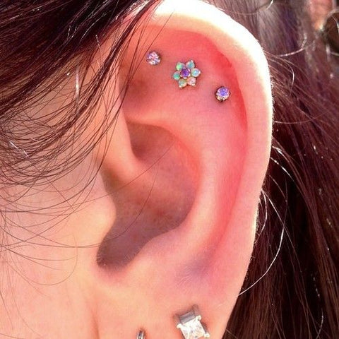 Cute Opal Helix Piercing Ideas at MyBodiArt